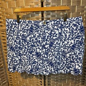 Lilly Pulitzer COLETTE SKORT, SCALLOP TRIM, OYSTER BAY BLUE KRILLIN IT